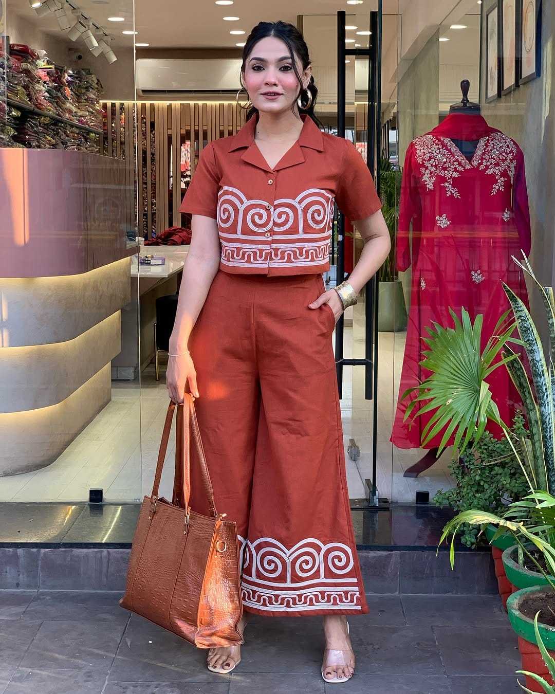 Laidback Luxe ? Embroidered Floral Dress with Printed Touch (XL) - Image 4