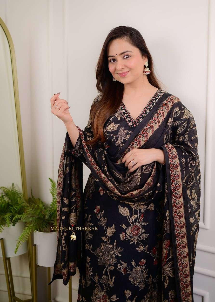 Flawless Florals ? Printex Embroidered Cotton Dress for Daily Style (XL) - Image 5