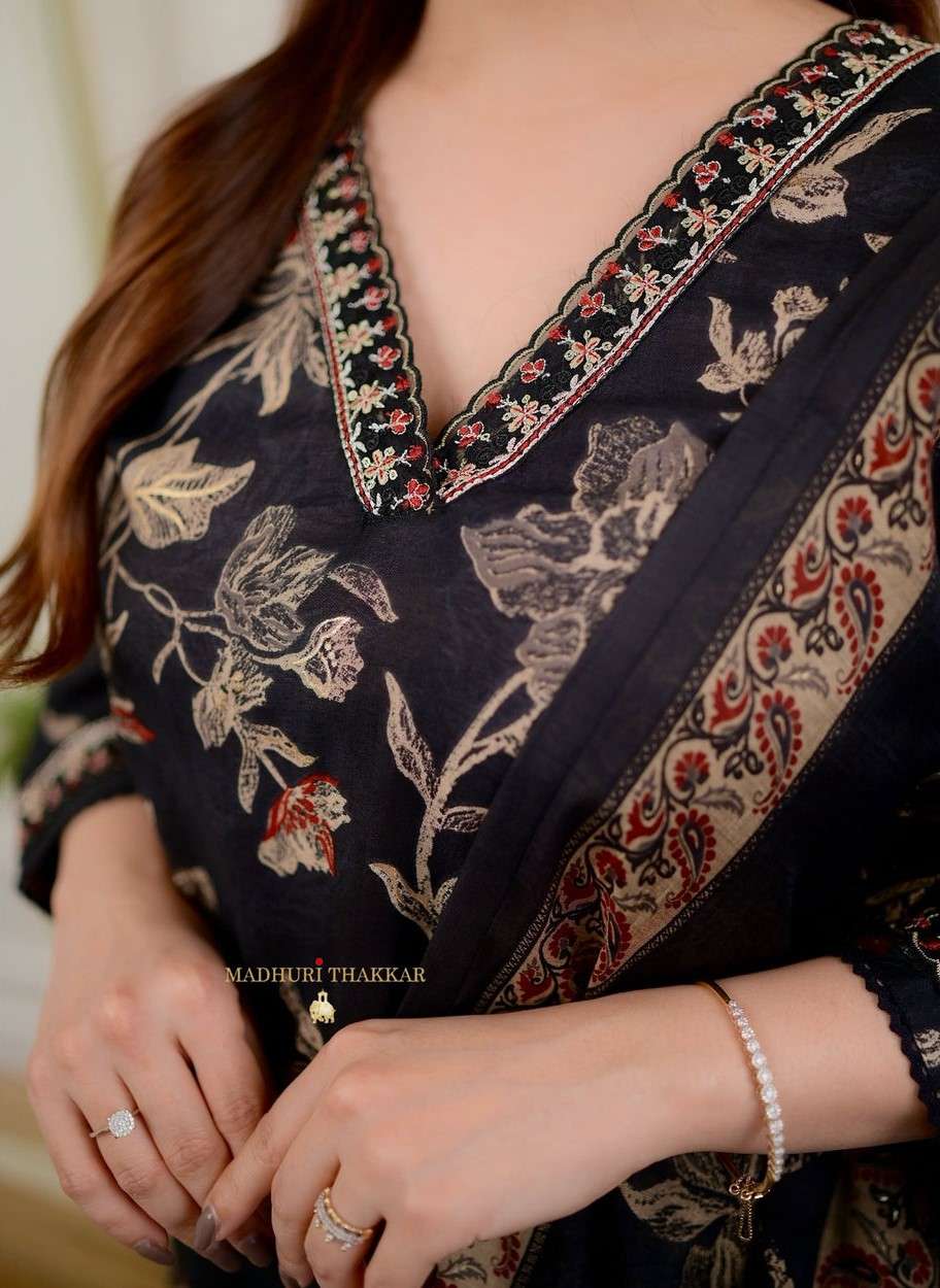 Flawless Florals ? Printex Embroidered Cotton Dress for Daily Style (XL) - Image 2